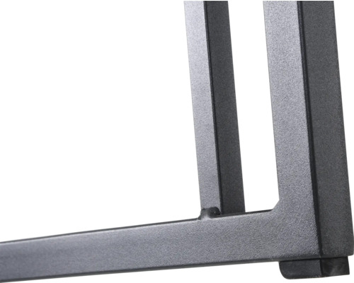 Vue détaillée d''un pied de table en métal