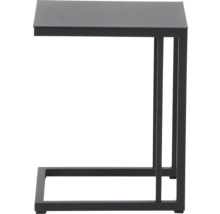 Table d''appoint noire avec cadre en métal