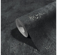 Rolle schwarze Tapete mit Steineffekt