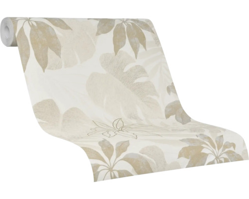 Rouleau de papier peint avec motif de feuilles pour la décoration murale