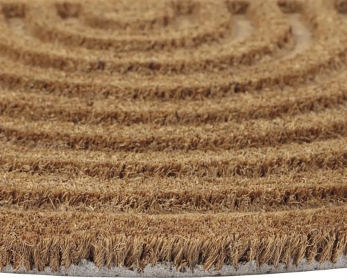 Paillasson en fibre de coco avec motif circulaire