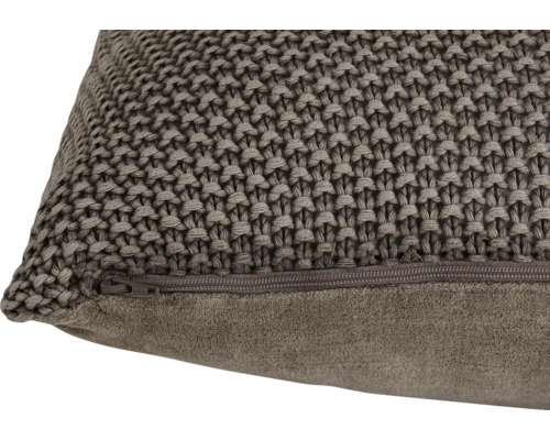 Dekokissen mit Strickmuster und Reißverschluss