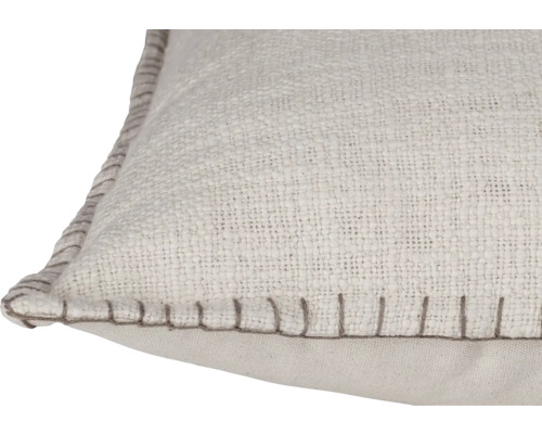 Dekokissen mit strukturierter Oberfläche und Zierstich