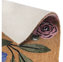 Fussmatte aus Kokosfaser mit Blumenmuster
