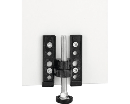 Pied de meuble avec plaque de fixation