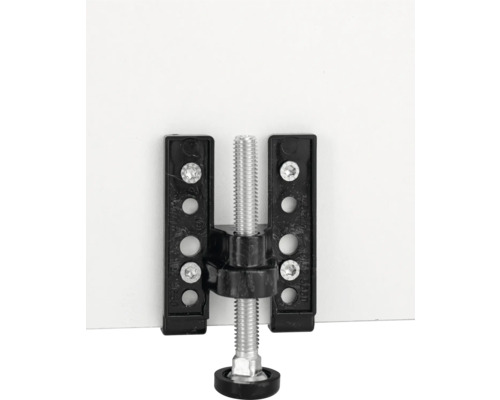 Pied de meuble avec plaque de montage pour fixation sur meubles