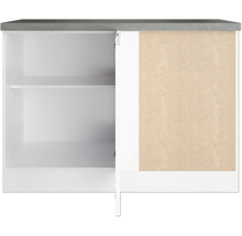 Held Möbel Eckunterschrank Kiel BxTxH 120 x 60 x 86 cm weiß hochglanz zerlegt 473.2.6340