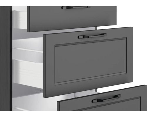 Meuble avec tiroirs gris