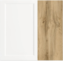 Meuble bas d'angle Held Möbel Lübeck lxpxh 120 x 60 x 86 cm blanc mat démonté