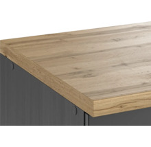 Meuble d'évier Held Möbel Lübeck lxpxh 120 x 60 x 86 cm gris mat démonté