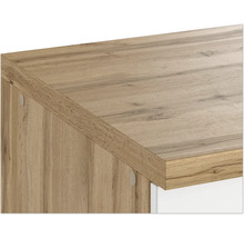 Meuble d'évier Held Möbel Lübeck lxpxh 120 x 60 x 86 cm blanc mat démonté