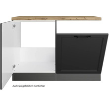 Meuble d'évier Held Möbel Lübeck lxpxh 120 x 60 x 86 cm gris mat démonté