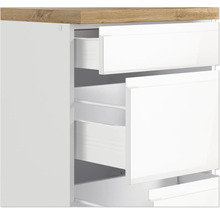 Cuisine complète avec appareils Held Möbel Kiel 300 cm blanc haute brillance démontée variante réversible 1102.6341