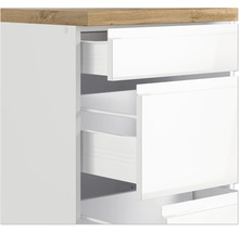 Cuisine complète avec appareils Held Möbel Kiel 300 cm blanc haute brillance démontée variante réversible 1103.6341