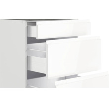 Cuisine complète avec appareils Held Möbel Kiel 360 cm blanc haute brillance démontée variante réversible 1108.6340