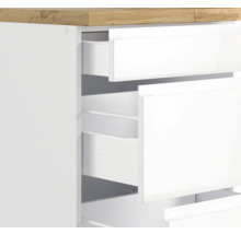 Cuisine complète avec appareils Held Möbel Kiel 360 cm blanc haute brillance démontée variante réversible 1108.6341