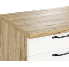 Cuisine complète avec appareils Held Möbel Lübeck 360 cm blanc mat démontée variante réversible 1105.6330
