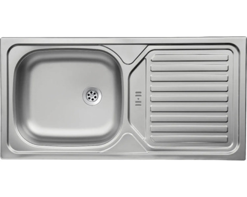 Edelstahlspüle mit Abtropffläche