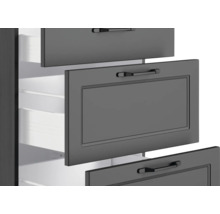 Cuisine complète avec appareils Held Möbel Lübeck 300 cm gris mat démontée variante réversible 1113.6331