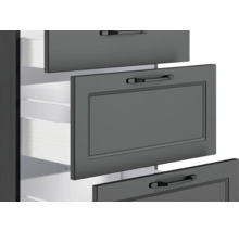 Cuisine complète avec appareils Held Möbel Lübeck 360 cm gris mat démontée variante réversible 1116.6331