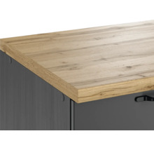 Cuisine complète avec appareils Held Möbel Lübeck 360 cm gris mat démontée variante réversible 1120.6331