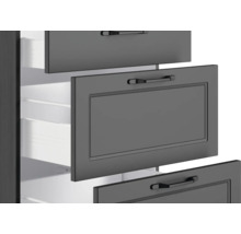 Cuisine complète avec appareils Held Möbel Lübeck 420 cm gris mat démontée variante réversible 1122.6331