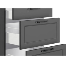 Cuisine complète avec appareils Held Möbel Lübeck 420 cm gris mat démontée variante réversible 1123.6331