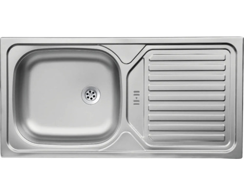 Edelstahlspüle mit Abtropffläche