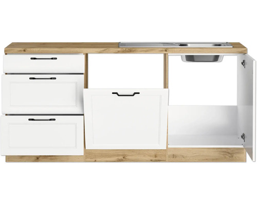 Küchenunterschrank mit Spüle und Schubladen