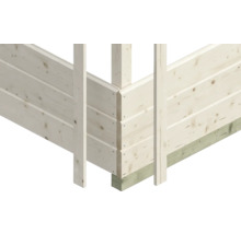 Abri de jardin SKAN Holz Tournai 2 avec plancher 480 x 380 cm nature