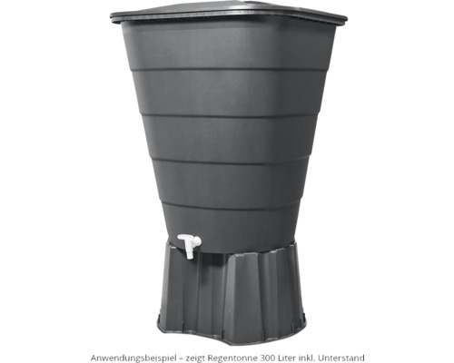 Récupérateur d''eau de pluie avec couvercle et robinet