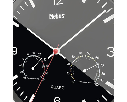 Horloge Mebus avec affichage de la température et de l''humidité