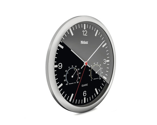 Horloge murale Mebus avec thermomètre et hygromètre