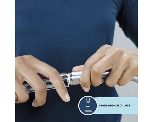 Installation d''un flexible de douche avec raccord standard