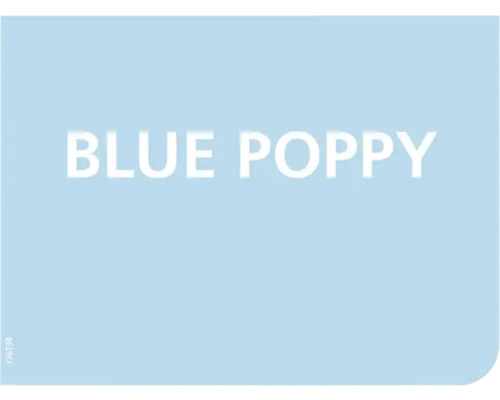 Farbmuster Blaue Mohnblume