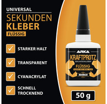 ARKA Kraftprotz Sekundenkleber Universal flüssig 50 g