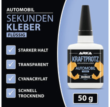 Arka Kraftprotz Sekundenkleber für Automobile, 50 Gramm