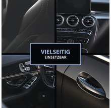 Vielseitig einsetzbar: Collage mit Details aus dem Innenraum eines Autos.