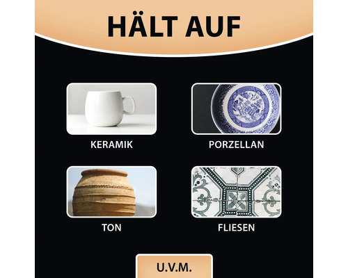 Anwendungsbeispiele für Klebstoff auf Keramik, Porzellan, Ton und Fliesen