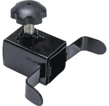 Support de serrage noir avec bouton rotatif pour la fixation