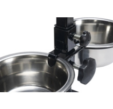 Gamelle pour chien réglable avec bols en acier inoxydable