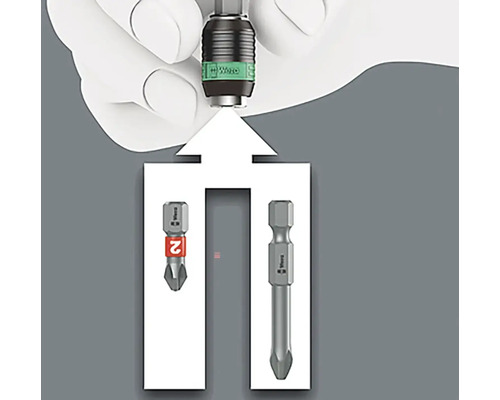 Embout de tournevis avec porte-embout Logo Wera