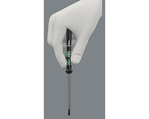 Hand mit Wera Schraubendreher