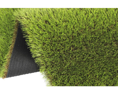 Morceau de gazon synthétique avec drainage à l'arrière