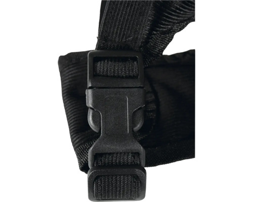 Boucle en plastique sur une sangle noire