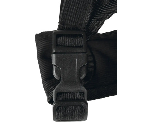 Fermeture de sangle en plastique noir