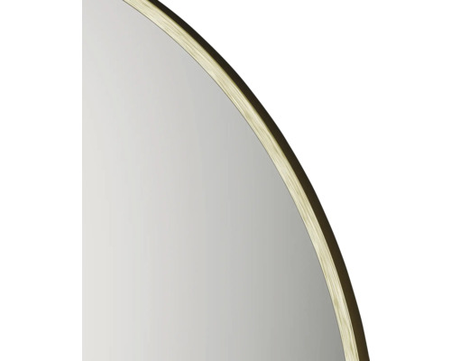 Detailansicht eines runden Spiegels mit Rahmen