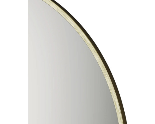 Detailansicht eines runden Spiegels mit Rahmen