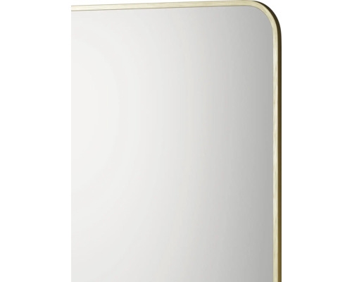 Vue détaillée d''un miroir aux coins arrondis