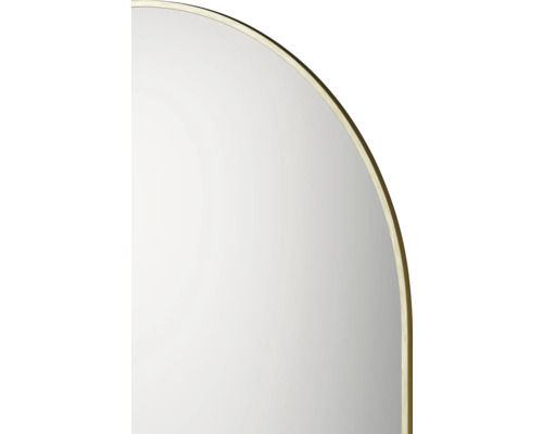 Vue détaillée d''un miroir aux coins arrondis